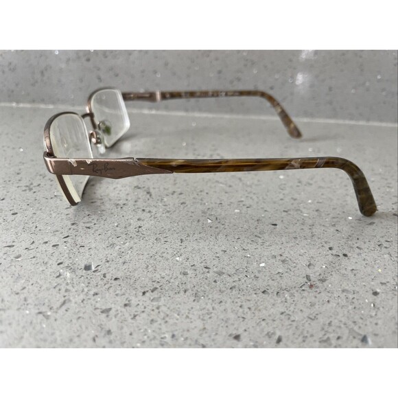 RAY BAN RB8615 1033 TITANIUM H Eyeglasses Frames ONLY 54-18-140 Brown Marble - Picture 3 of 13